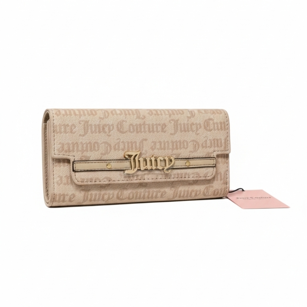 Juicy Couture Beige Logo Wallet